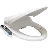 SmartBidet SB-2000 Electric Bidet for Elongated Toilets Electronic Heated Toilet Seat with Warm Air Dryer &amp; Temperature Controlled Wash Functions, White