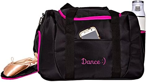 Horizon Dance 1064 Smiley Medium-Large Dance Duffel Bag with Shoe Compartment