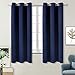 BGment Blackout Curtains for Bedroom - Grommet Thermal Insulated Room Darkening Curtains for Living Room, Set of 2 Panels (42 x 63 Inch, Navy Blue) primary