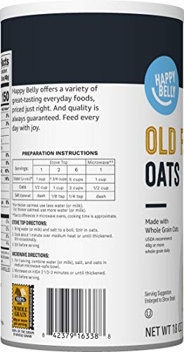 AMAZON GROCERY, OLD FASHIONED OATS, 18 OZ