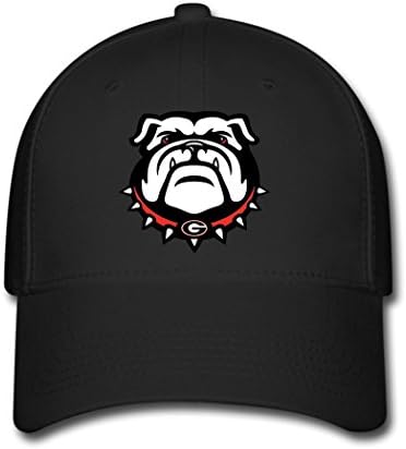Adjustable Georgia Bulldog Logo Baseball Cap Running Cap Black