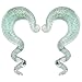 BodyJ4You Glass Hanger Tapers Kit 2 Pieces Glow in the Dark Glass Plugs 2G-14mm