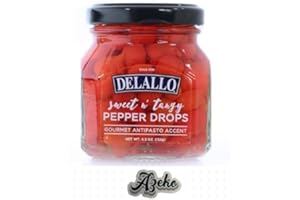 AZEKO DeLallo Sweet & Tangy Red Pepper Drops 4.3oz