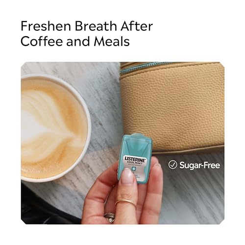 Listerine PocketPaks Mint Strip Dispenser for Fresh Breath (Pack of 3)