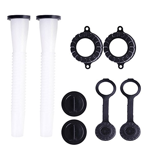 RUNMIND 2 Pack Gas Can Spout Kit Water Jug Or Gas Can Replacement Spout Update Your Old Style Fuel Tank