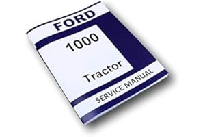 AGPUBS Service Manual for Ford 1000 Tractor Repair Workshop Technical Overhaul