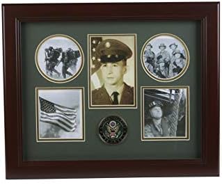 Allied Frame United States Army Medallion 5 Picture Collage Frame With Stars