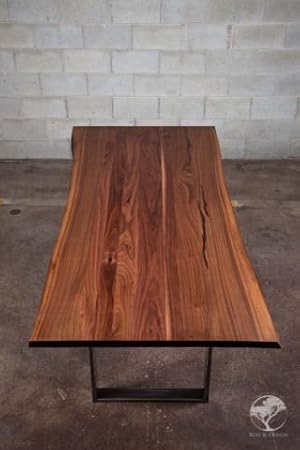 Live Edge Black Walnut Dining Table 72in X 38in X 30in Amazon