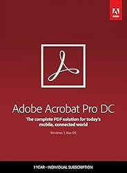 Adobe Acrobat Pro DC - 1 Year Subscription
