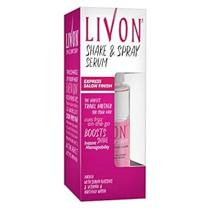 Livon Hair Serum Spray for Women & Men | Smooth, Frizz-free & Glossy Hair on-the-go | With Argan Oil & Vitamin E