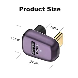 AreMe 240W USB C 180 Degree Adapter (2 Pack), U