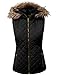 NE PEOPLE Womens Lightweight Quilted Fur Zip Vest in Various Styles S-3XL