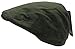 Men's Cotton Front Button Flat Cap Ivy Gatsby Newsboy Hunting Hat (Olive)
