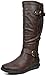 DREAM PAIRS SUMMIT/TRACE Fashion Dual Buckles Faux Fur-Lined Knee Hight Winter Boots (Wide-Calf Available)