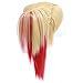 Xcoser Harley Yellow Ponytail With Red Black Cosplay Wig Hair For Cosplay Costume Accessories