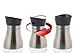 Juvale Set of 2 Salt and Pepper Stainless Shakers - 4oz - Black