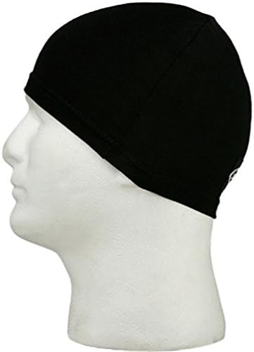 Schampa Stretch Skull Cap Black Sklcp002-0 Helmet Liner Biker Beanie