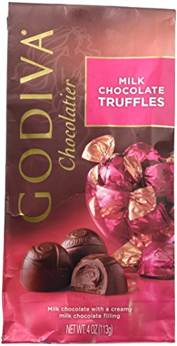 Godiva Milk Chocolate Truffle Candy, 4 Ounce -- 2 per case