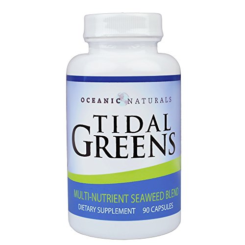 Tidal Greens Natural Seaweed Supplement: Helps THYROID SUPPORT, Boost energy level, and Strengthen immune system. All Natural Multi-Nutrient Seaweed Blend. 90 Vegetarian Capsules … (1)