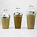Fit Meal Prep 100 Pack 20 oz Disposable Plastic Coffee Cups with Dome Lids, To Go Iced Coffee Cups with Lids, BPA Free Clear Parfait Cups for Party, Smoothie, Bubble Boba, Juice, Milkshake