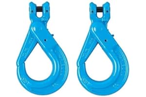 BA Products Qty. 2, X-026-10 -x2 3/8" Grade 100 SELF Locking Sling Hook with Clevis for Chain, 8800 LB. WLL