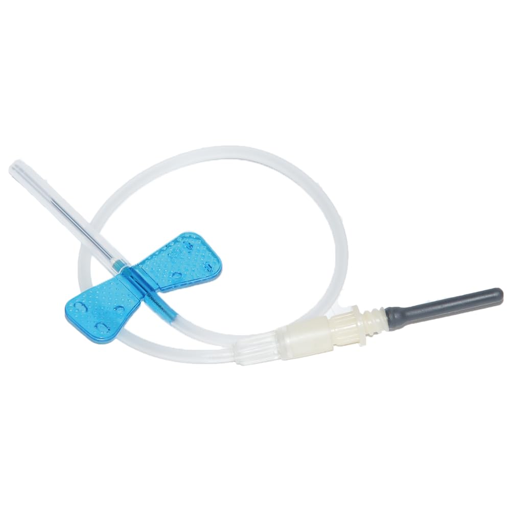 Photo 1 of 100PCS-Blood Collection Needles?23G Butterfly Needles Sets with Luer Connector **EXP DATE 12/04/2030**