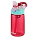 Contigo AUTOSPOUT Straw Gizmo Flip Kid Water Bottles, 14oz, Cherry Blossom/Wisteria, 2-Pack