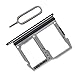 Dual Sim Card Tray & Micro SD Memory Card Holder Slot for LG G6 H870 LS993 VS998 G600S H870K/S/V Dual H870DS All Carriers (Black Dual Sim)