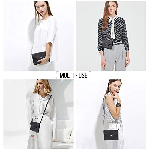 2 JASGOOD+Womens+Leather+Removable+Fashion