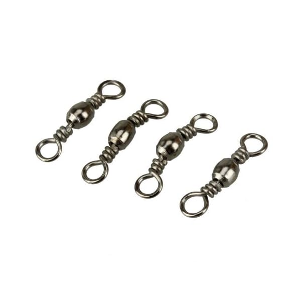 TransmenTM-100pcs-Barrel-Bearing-with-Solid-Ring-Swivel-Solid-Fishing-ConnectorSIZE7-lenth-20mm-test-28kg617lb