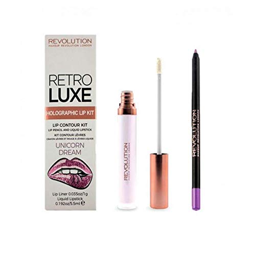 Makeup Revolution Unicorn Dream Retro Luxe Holographic Lip Kit