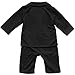 FEESHOW Baby Boy's 2Pcs Gentleman Wedding Formal Tuxedo Suit Romer Outfit Set Size 6-9 Months Black White