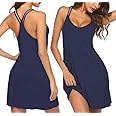 Ekouaer Women's V Neck Sleeveless Nightgown