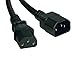 Tripp Lite Standard Computer Power Extension Cord 10A, 18AWG (IEC-320-C14 to IEC-320-C13) 8-ft.(P004-008),Black