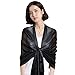 QBSM Womens Black Solid Bridal Wedding Formal Evening Dresses Scarf Shawl Wrap