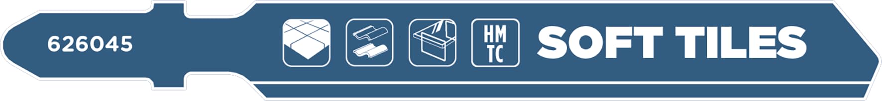 Kwb Carbide Coated Jigsaw Blade for Tiles, Ceramics, Bricks, and Glass