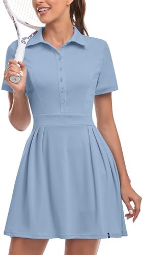 tennis dress with shorts and sleeves Women's Baseline Tennis Dress & Shorts Set in White