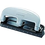 PaperPro inPRESS 20 Reduced Effort Three-Hole Punch, Silver, Black (2220)