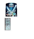 Wilkinson Sword Xtreme3, 4 Count Refill Razor Blades with FREE Loving Color trial size conditioner