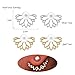 14 Pairs Ear Jackets Lotus Flower Earrings Jackets Simple Chic Ear Stud Earrings Set for Women