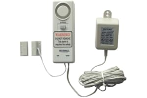 Techko S088 Indoor/Outdoor Pool Alarm, Magnetic Sensor, Powered by AC Adapter