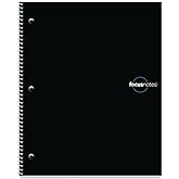 Oxford FocusNotes Note Taking System 1-Subject Notebook, 11 x 9 Inches, White, 100 Sheets (90223) - Black