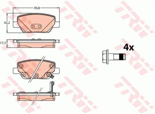 TRW GDB2156 Brake Pads