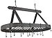 Oval Hanging Pot Rack with Grid & 16 Hooks
