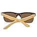 WISH CLUB Wood Clubmaster Sunglasses for Men with UV 400 Square Handmade with Bamboo Box