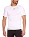 Under Armour Men's HeatGear Sonic Compression Short Sleeve, White/White, XXX-Large