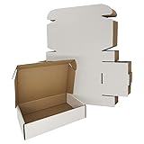 Rnisda 50 Pack 9x6x2'' Small Shipping Boxes, White