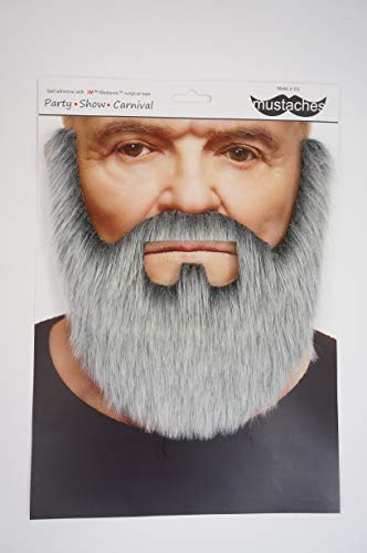3 Mustaches+Adhesive+Novelty+Merchant+Beard