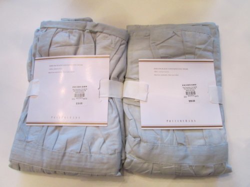 Pottery Barn Hadley Ruched Shams Standard Set Of Two Porcelain