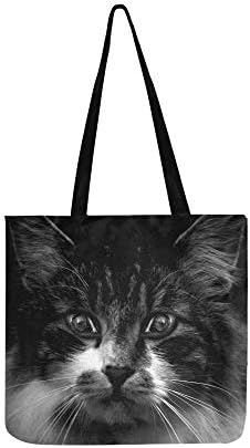 Cats Eyes Cat Sat Sitting Face Canvas Tote Handbag Shoulder Bag Crossbody Bags Purses For Men And Women Shopping Tote